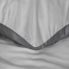 Sivé saténové obliečky na jednolôžko NOVA 3 140 x 200 cm detail