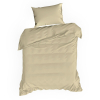 Béžové bavlnené obliečky na jednolôžko NOVA 3 140 x 200 cm