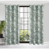 Záves GRACE K | zelené kvety 140 x 250 cm