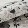 Obliečky na dvojlôžko SPRING 09 | sivé kvety 160 x 200 cm