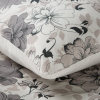 Obliečky na dvojlôžko SPRING 09 | sivé kvety 160 x 200 cm