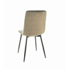jedálenská stolička JERRY VELVET béžová zozadu