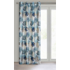 Záves MALTA K | modré listy 140 x 250 cm
