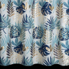 Záves MALTA K | modré listy 140 x 250 cm