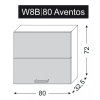 Kuchynská horná skrinka Avellino W8B 80 Aventos rozmery