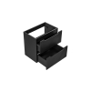 skrinka pod umyvadlo NOVA BLACK 82 60 2S otvorene zasuvky pohlad zhora