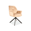 neodolateľné Kreslo BOOGIE II Velvet, v béžovom prevedení