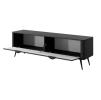 LINA Tv stolík 163 2D čierna otvorený