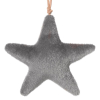 Vianočná dekorácia GRAS 02 | sivá 13 cm