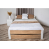 drevena postel lea biela dub sonoma s roštom 90x200cm