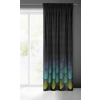 Zatemňovací záves ANGELINA P | čierna/tyrkysová 140 x 270 cm