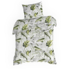 Obliečky na dvojlôžko ELLEN | biela/zelená 160 x 200 cm