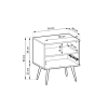 Bijou nocny stolik s54 rozmer