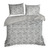 Obliečky na dvojlôžko SPRING 55 | sivá/biela 160 x 200 cm