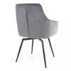 jedalenska stolicka marlo velvet siva1