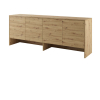 Nadstavec dub artisan s policami Lenart BED CONCEPT BC-10 pre sklápaciu posteľ BC-05