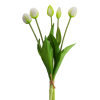 Kytica umelých tulipánov NATU 473 | biela 41 cm
