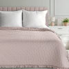Prikrývka na posteľ LIBI 3 | púdrovoružová 200 x 220 cm