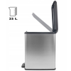 prakticky odpadkovy kos slim bin 25l strieborna cierna4