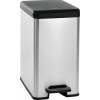 prakticky odpadkovy kos slim bin 25l strieborna cierna