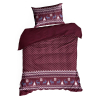 Vianočné obliečky na dvojlôžko MATT | bordová 220 x 200 cm