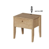 KORINA nočný stolík cz 05 detail