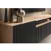 NOEMI tv stolik zavesny artisan cierny detail