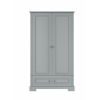 Ines šatníková skriňa, v peknom sivom vzhľade