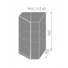 W4 10 60 rohova horna skrinka