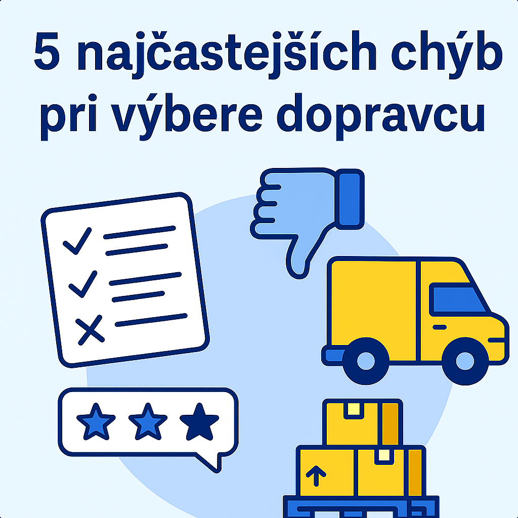5 chýb, ktoré robia e-shopy pri výbere dopravcu