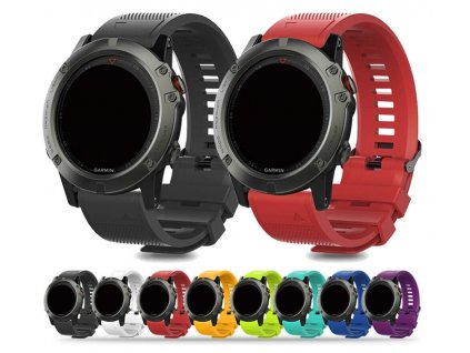 Silikonový řemínek pro Garmin EasyFit/QuickFit 20mm společné