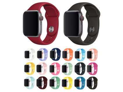 Základní silikonový náhradní řemínek pro Apple Watch 38mm/40mm společné