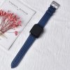 Kožený náhradní řemínek pro Apple Watch 38mm/40mm tmavě modrá (struktura)