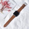 Kožený náhradní řemínek pro Apple Watch 38mm/40mm hnědá
