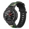 Maskáčový silikonový řemínek pro Amazfit T Rex kamufláž zelená kamufláž
