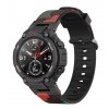 Maskáčový silikonový řemínek pro Amazfit T Rex kamufláž červená kamufláž