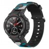 Maskáčový silikonový řemínek pro Amazfit T Rex kamufláž modrá kamufláž