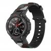 Maskáčový silikonový řemínek pro Amazfit T Rex kamufláž zeleno hnědá kamufláž
