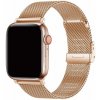 Milánský tah celokovový náhradní řemínek pro Apple Watch 42mm/44mm růžová zlatá (rose gold) se zapínáním na kovovou sponu
