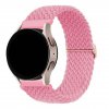 Nastaviteľný nylónový elastický loop remienok pre smart hodinky 20 mm punčová růžová
