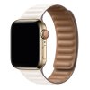 Prémiový magnetický loop z pravé kůže řemínek pro Apple Watch 38mm/40mm/41mm bílá