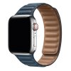 Prémiový magnetický loop z pravé kůže řemínek pro Apple Watch 42mm/44mm/45mm baltská modrá
