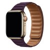 Prémiový magnetický loop z pravé kůže řemínek pro Apple Watch 42mm/44mm/45mm tmavá višňová