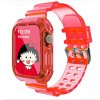 Průhledný silikonový sportovní řemínek s ochranným pouzdrem pro Apple Watch 42mm 44mm červená