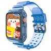 Průhledný silikonový sportovní řemínek s ochranným pouzdrem pro Apple Watch 42mm 44mm modrá