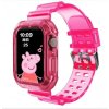 Průhledný silikonový sportovní řemínek s ochranným pouzdrem pro Apple Watch 42mm 44mm růžová