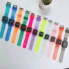 Průhledný silikonový sportovní řemínek s ochranným pouzdrem pro Apple Watch 42mm a 44mm