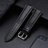 Řemínek z pravé kůže pro chytré hodinky 20 mm černá