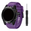 Silikonový řemínek pro Garmin EasyFit/QuickFit 22mm fialová