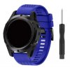 Silikonový řemínek pro Garmin EasyFit/QuickFit 22mm modrá